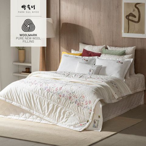 [SK+SK]방송에서만/ 호주산  양모 100%  누빔 이불 겸 패드 1+1세트[박술녀 연모4]