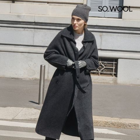 쏘울 25FW 라쿤 이중직 니트 코트[런칭 가격259,900원]