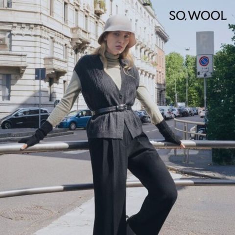 쏘울 25FW 캐시 와이드 팬츠