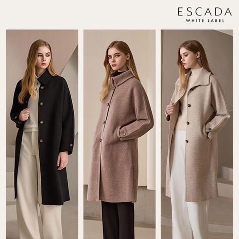 [ESCADA] 25FW 여성 메리노울100 니트 코트