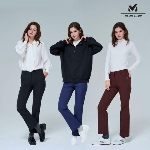 [NH카드5%할인]25FW 밀레골프 여성 기모팬츠 3종세트
