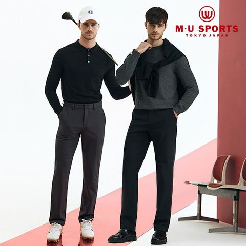 O 엠유스포츠 25FW 남성 우븐 스판 기모팬츠 2종