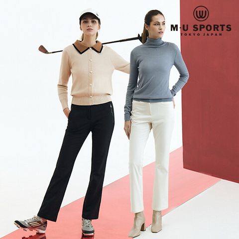 O 엠유스포츠 25FW 여성 우븐 스판 기모팬츠 2종