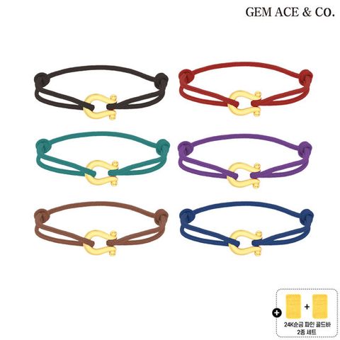 제메이스 24K순금 시그니처 행운 팔찌+24K순금 골드바 2종