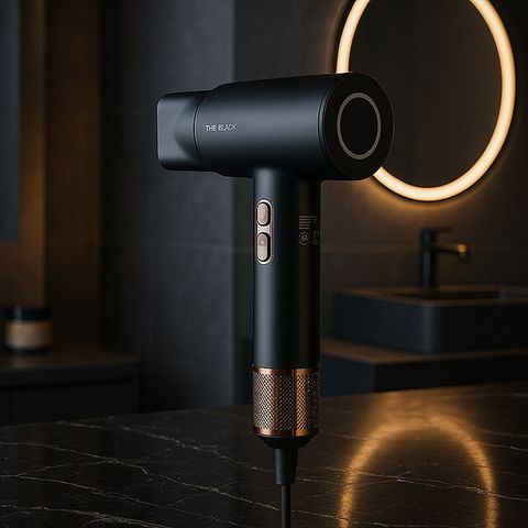 [롯데 단독 구성] 더 블랙 볼륨 스타일러 풀 패키지(드라이기 + 에어컬 세트)