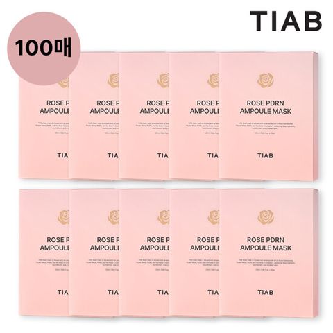 [티아브] 로즈 PDRN 앰플 마스크팩 방송에서만 100매 패키지