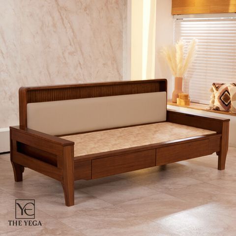 [신라온돌] 예가 황토숯볼 흙침대(카우치소파)+리프트업 테이블+무선 어깨 마사지기