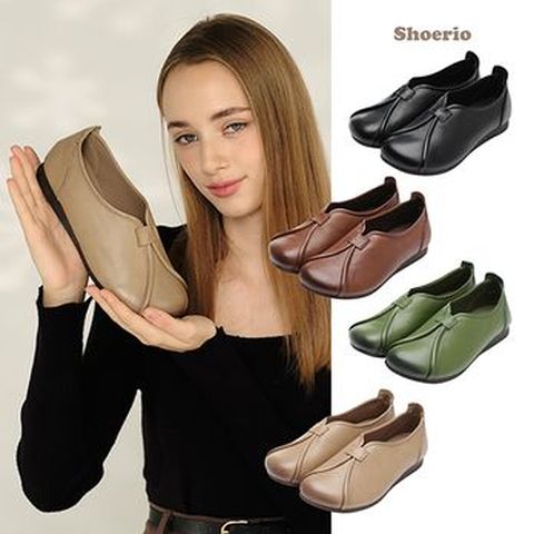 슈리오 소가죽 플렉시블 컴포트화