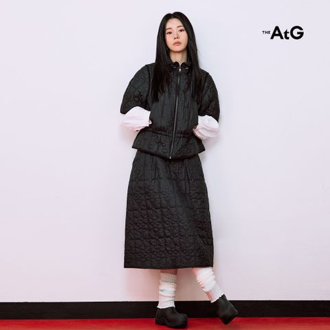 [최초가79,900원]더엣지 25FW 메종 퀼팅 스커트