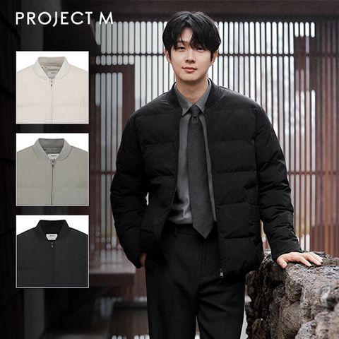 25FW 프로젝트엠 남성 립넥 퀼팅 점퍼 1종