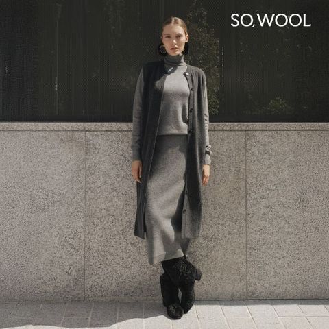 쏘울 25FW 캐시 니트 롱 베스트