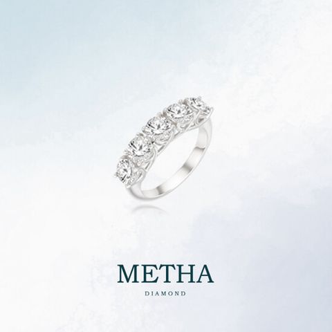 메타다이아몬드 실버925 모이사나이트 반지(총 2.5ct)