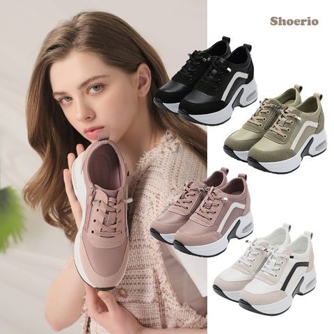 슈리오 소가죽 키높이 스니커즈(25yr)