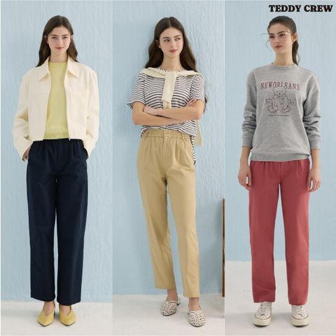TEDDY CREW 여성 세미 배럴핏 치노 팬츠 3종 (T22W)