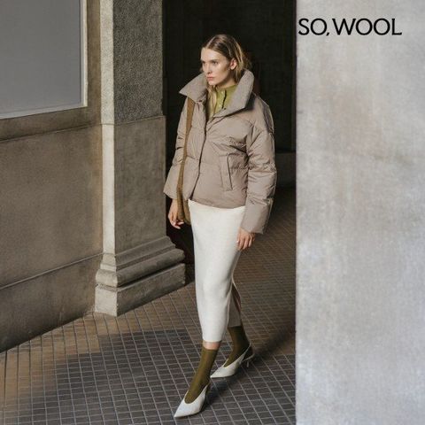 쏘울 25FW 캐시 이중직 니트 스커트