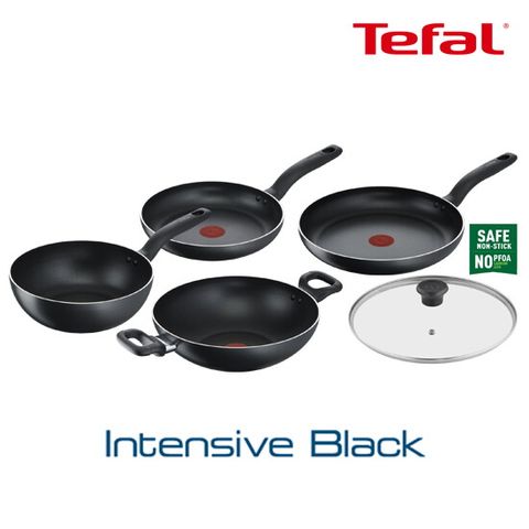 (OneTV) 인텐시브 블랙 프라이팬 세트 (24팬+24볶음팬+28팬+28양수웍+28유리뚜껑)