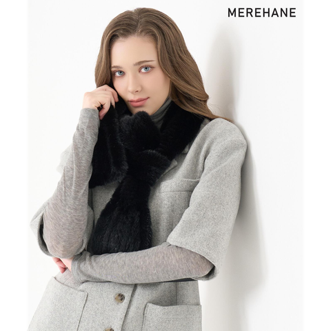 25FW 리얼 밍크 니팅 머플러