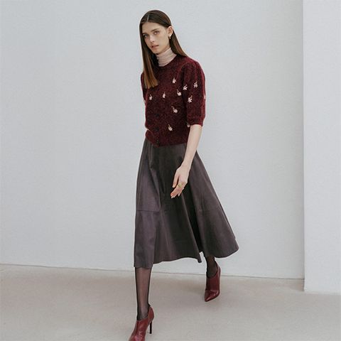 바니스 뉴욕 25FW 피비 FAUX 스웨이드 스커트