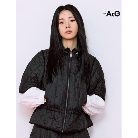 더엣지 25FW 메종 퀼팅 반팔자켓