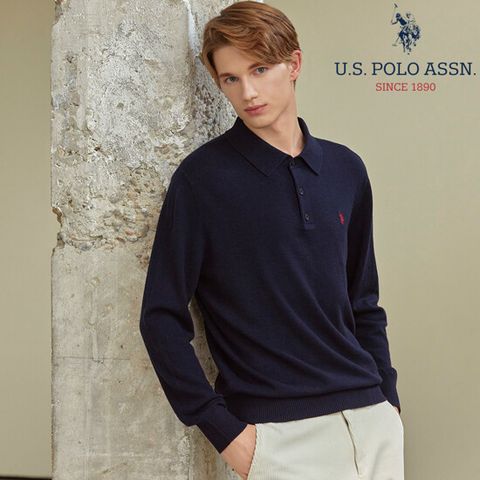 [U.S. POLO ASSN.] USPA 남성 메리노울 100 니트 단품