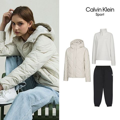 [Calvin Klein Sport]25FW 패딩 아우터 에센셜 셋업 여성 3종