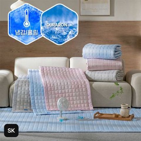 (점보특대형/SK)쿨슬립 듀라론 냉감 카페트 세트(카페트+소파패드)