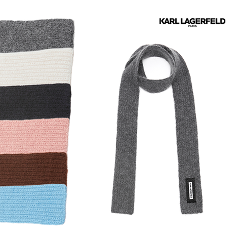 [론칭가 69,000원] 칼라거펠트 25FW 알파카 모헤어 방도 머플러