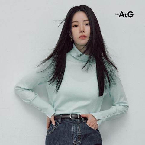 더엣지 25FW 소프트 터틀넥 니트 4종 (블루브라운 에디션)