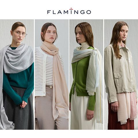 [후라밍고] 더 프리미엄 25FW 소모 울 100% 머플러 1종