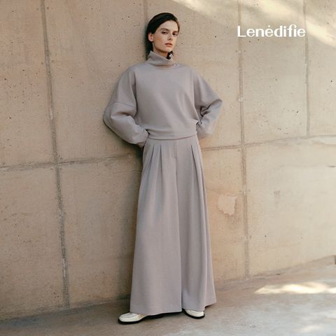 르네디피 25FW 캐시블랜드 더블져지 와이드 팬츠