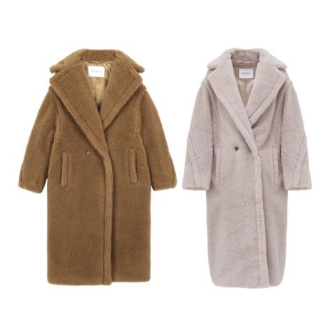 테디베어 아이콘 롱 코트