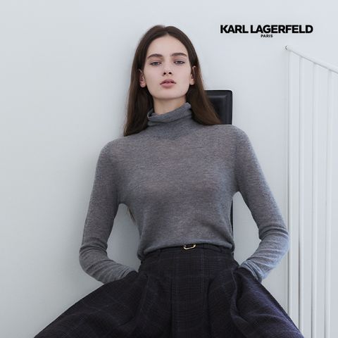 칼라거펠트 25FW 캐시미어100 터틀넥 풀오버