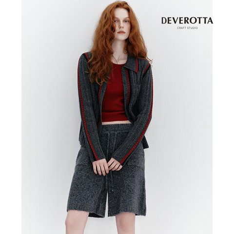 드베로타 25FW 알파카 블렌디드 니트 쇼츠