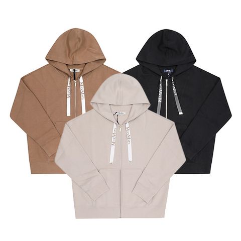 주르 로고 여성 후드집업