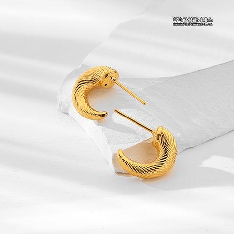 [삼성금거래소]24K 웨이브 링 귀걸이