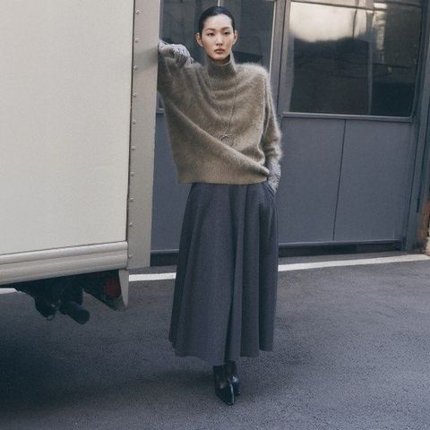 르네크루 25FW 윈터 울 스커트 [런칭 가격 79,900원]