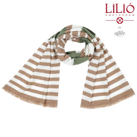 by 오일릴리 25FW 캐시미어 블렌디드 루미너리 스트라이프 머플러