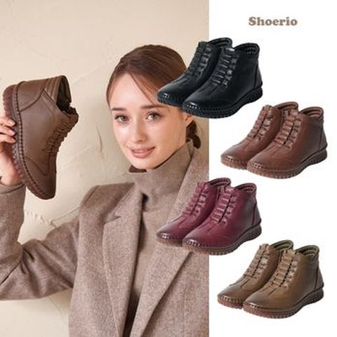 슈리오 양가죽 서플라이 앵클부츠