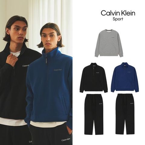[Calvin Klein] 25FW 남성 하프집업+맨투맨+팬츠 3종