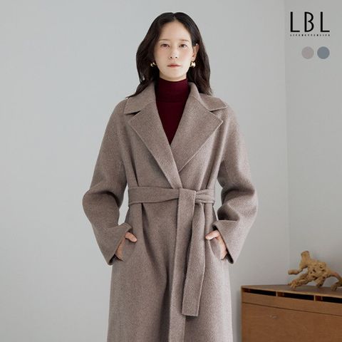 [LBL X NICE CLAUP] 25FW 울실크 블렌드 벨티드 코트