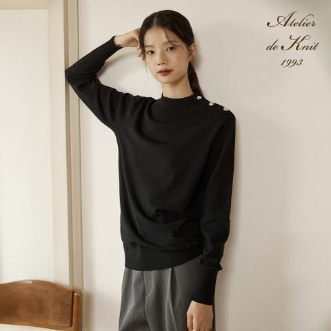 FW 아뜰리에 드 니트 여성 모크넥 소프트 풀오버니트 3종