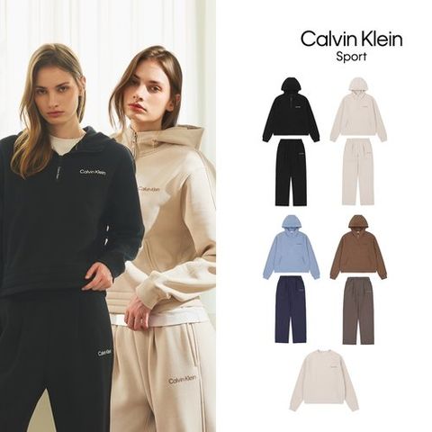 [Calvin Klein] 25FW 여성 하프집업+맨투맨+팬츠 3종