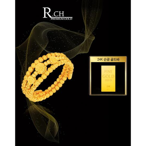 24K 순금 트리플 3줄 반지 + 24K 순금 골드바