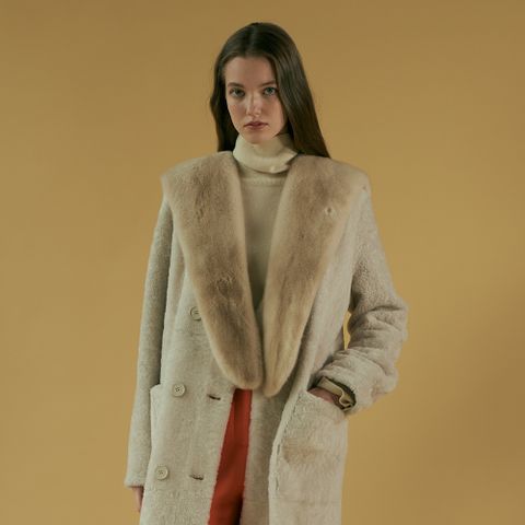 (SINI) 사가 밍크 어부바 숄 머플러