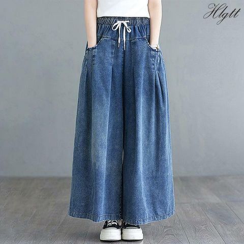 [헬리꽁땡]밴딩와이드데님포켓팬츠