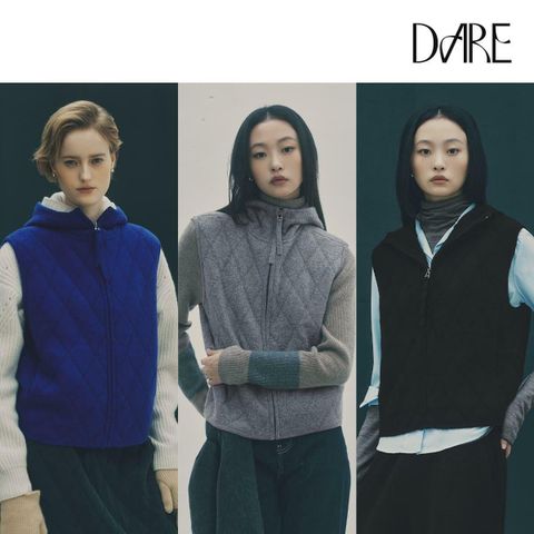 [카드 5%할인][런칭가 359,000원]디아레 화이트캐시100 다이아 후드베스트 1종