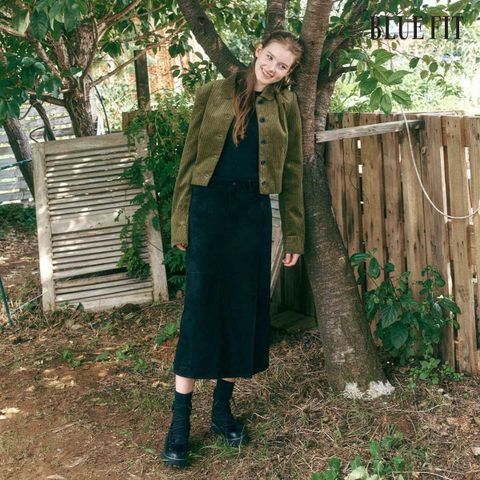 [카드 5%할인][25FW최신상] 블루핏X로보 이태리 스웨이드 스커트