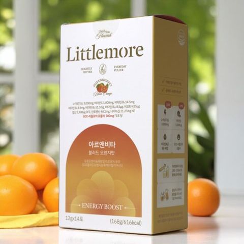 (홈츠)[리틀모어]아르앤비타 블러드오렌지맛 2박스 + 보틀(300ml)