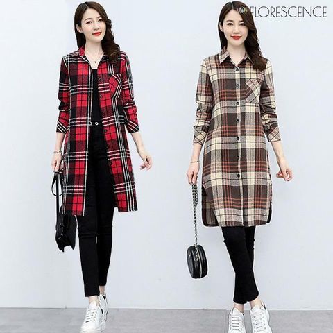 [플로레센스]타탄체크롱셔츠재킷2종