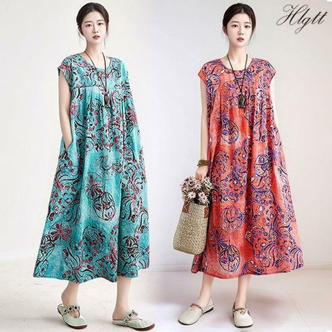 [헬리꽁땡]오리엔탈플라워원피스2종